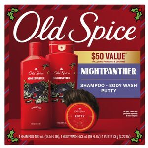 Old Spice Nightpanther Holiday Pack, Shampoo, Body Wash and Putty Style